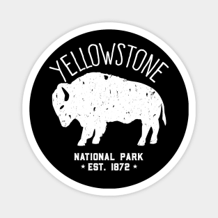 Yellowstone Buffalo - Distressed Style Design Magnet